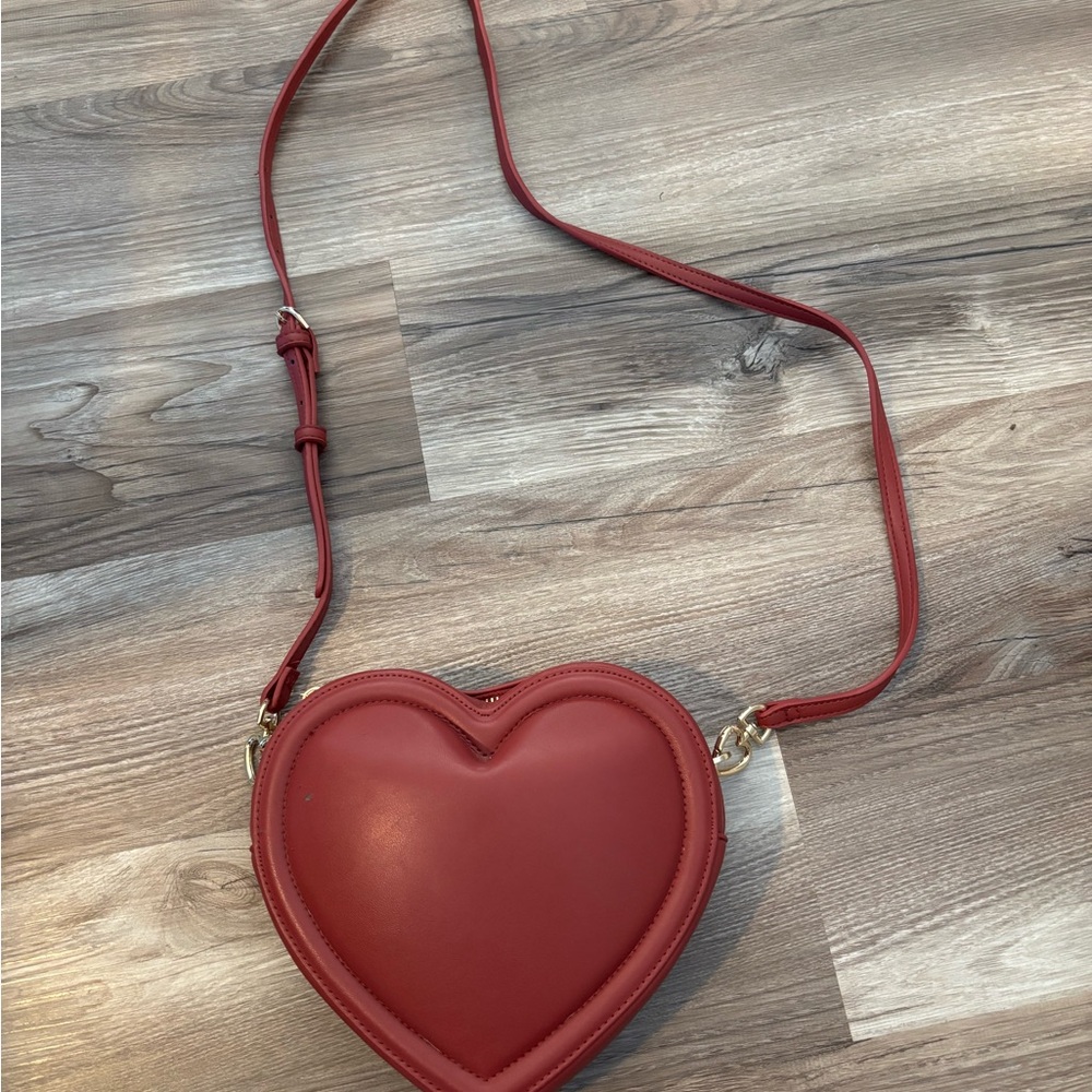 a new day Heart-Shaped Crossbody Bag in Red
